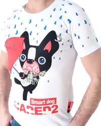 Koszulka Męska  T-shirt DSQ2  Dsquared2 motyw z Dog