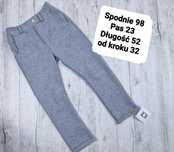 Spodnie bawełniane chłopięce eleganckie wizytowe mumi 92/98