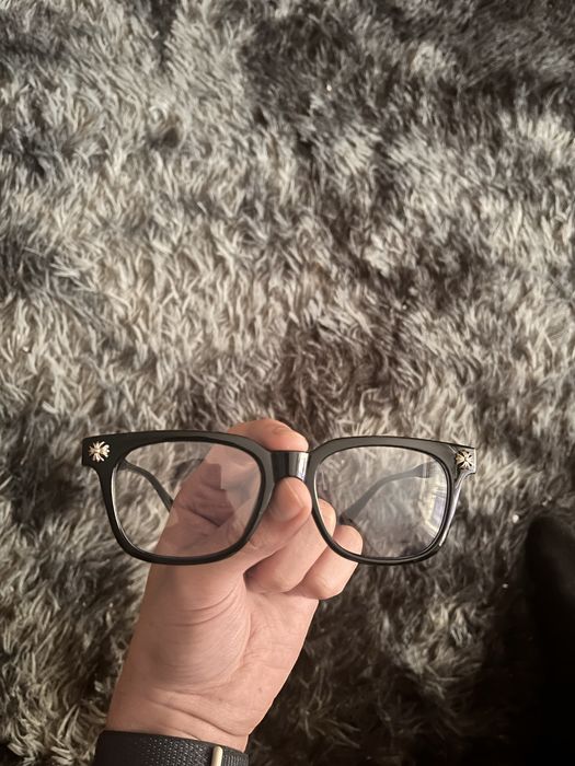 !!OKAZJA!! Okulary Chrome Hearts nowe czarne