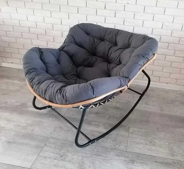 Luksusowe Krzesło bujane Super wygodne idealne do salonu tarasu ogrodu