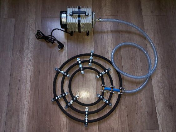 Dyfuzor do napowietrzania oczka wodnego stawu 50cm POTRÓJNY