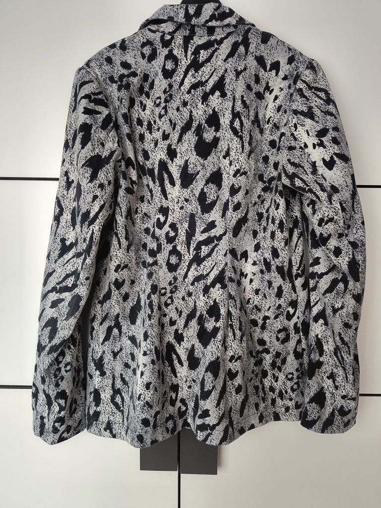 Marynarka damska żakiet Divided by H&M panterka czarno szara