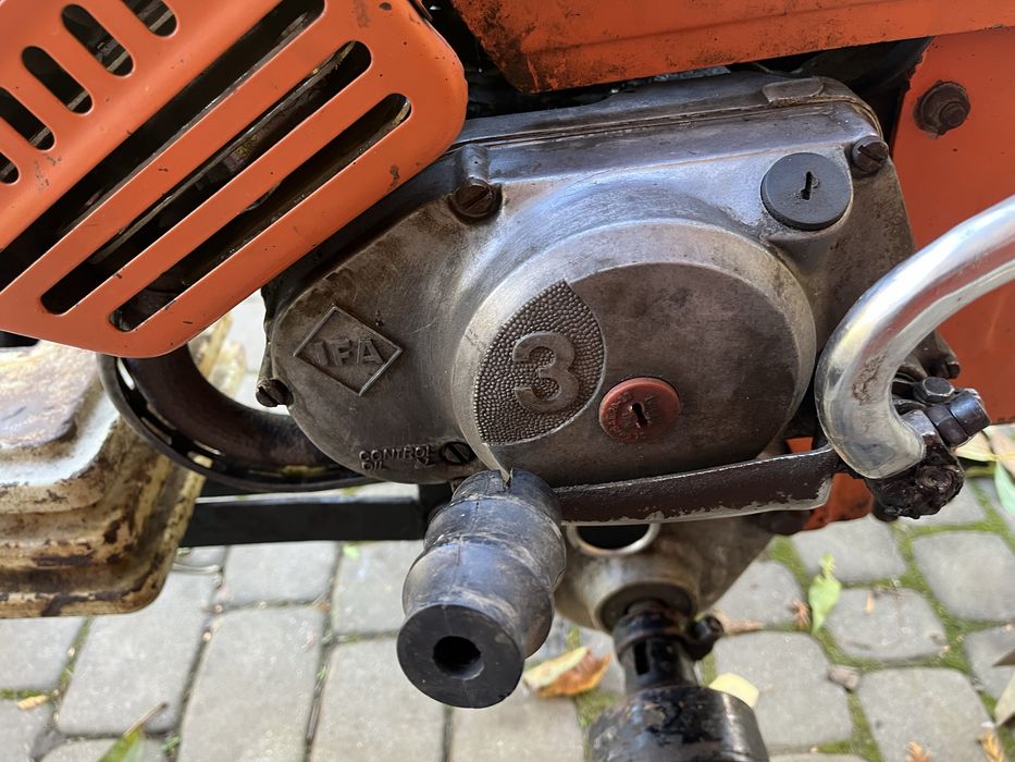 Traktorek Fortschritt E931.50 Dzik Glebogryzarka Pług Simson S51