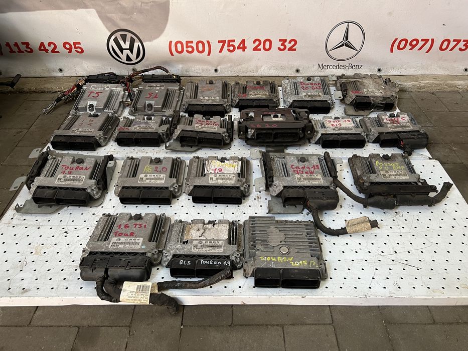 Блок двигателя компьютер Caddy Touran Golf Passat B6 T5 компютер блок