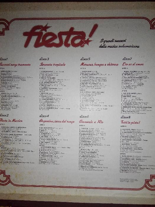 Fiesta- colecção 8 discos vinil musica sul americana