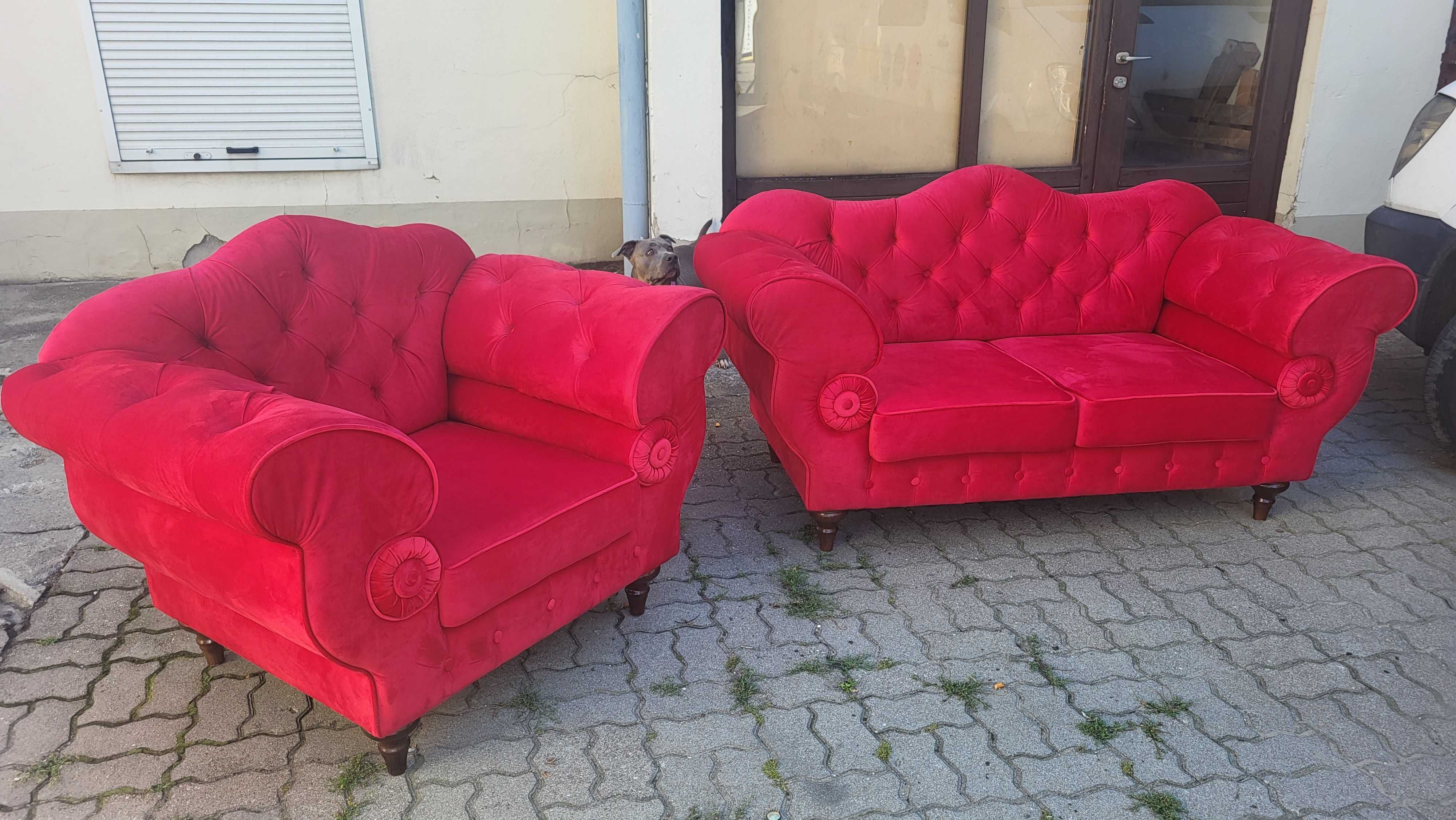 Chesterfield Preston sofa + fotel