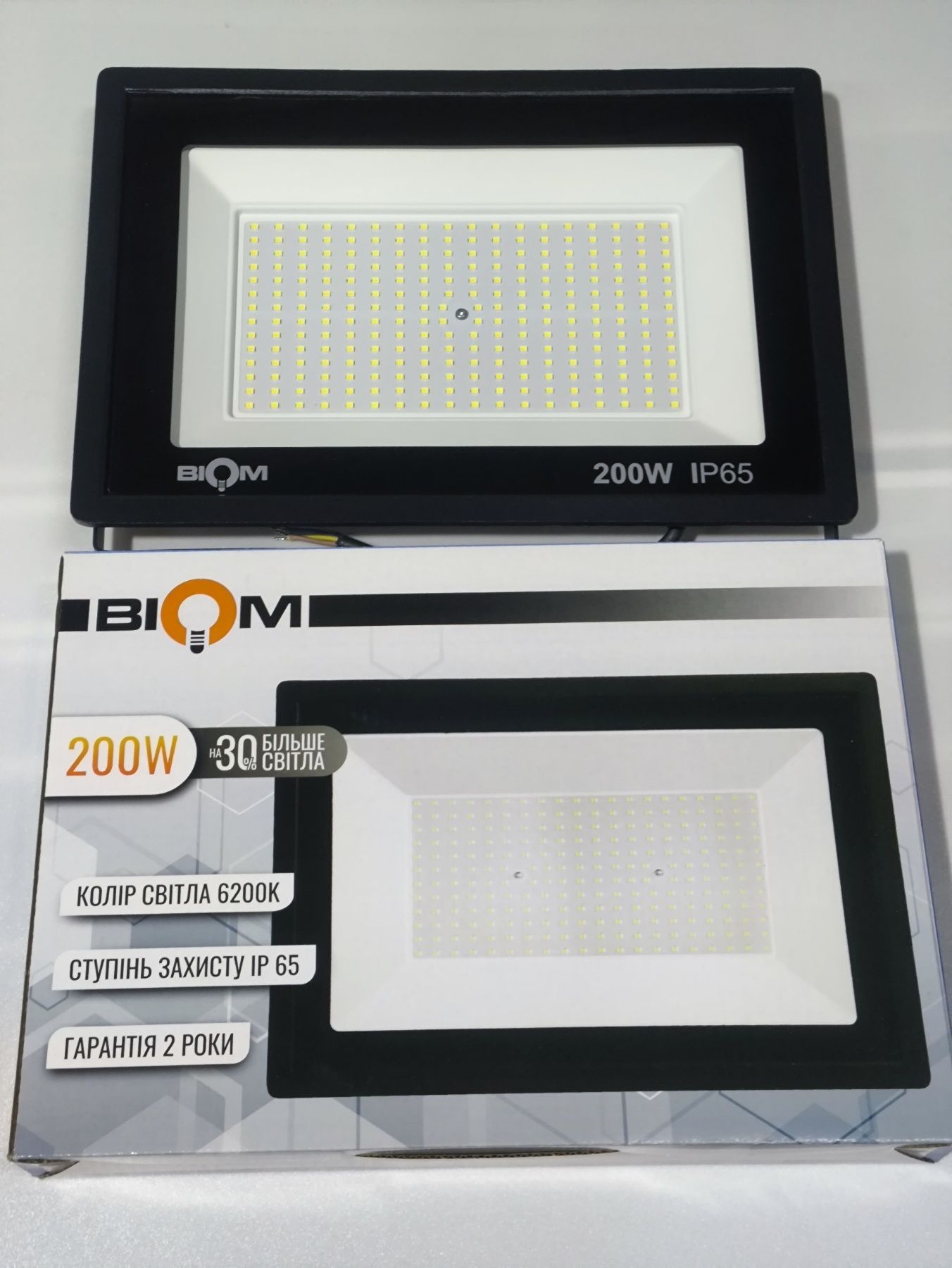 Світлодіодний LED прожектор BIOM S6 100/150/200W, IP 65, гарантія 2 р.
