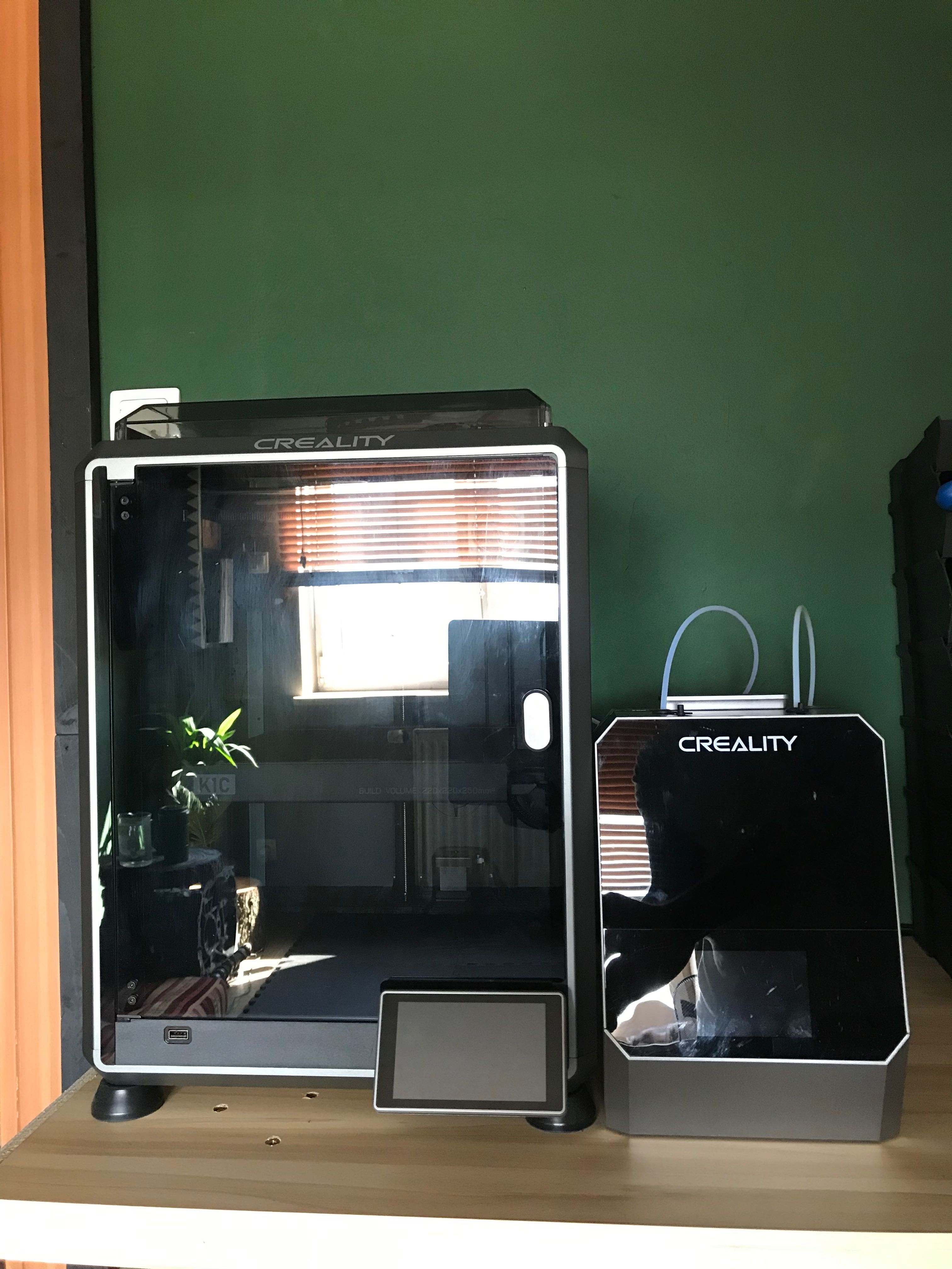 Drukarka 3D + suszarka: Creality K1C (600mm/s)+ Creality Space Pi Plus