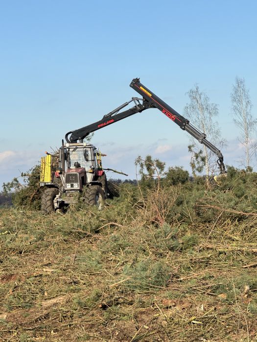 Wycinka drzew w zamian za material, czyszczenie dzialek