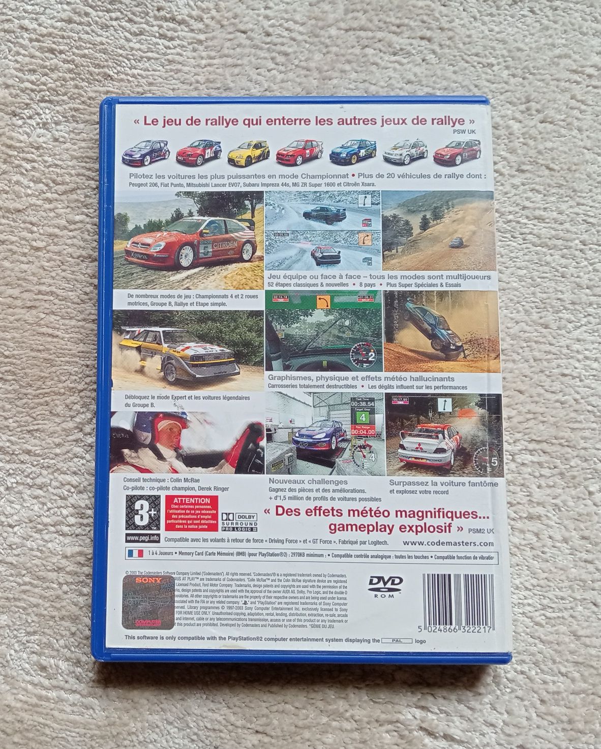 Gra PS2 PlayStation 2 Colin McRae Rally 04