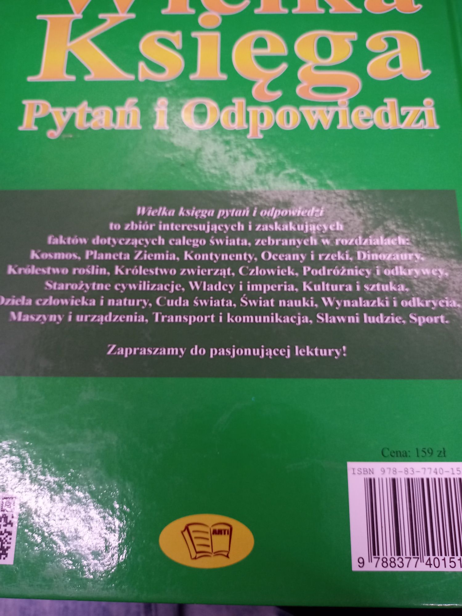 Sprzedam encyklopedię,,Wielka księga Pytań i odpowiedzi,,