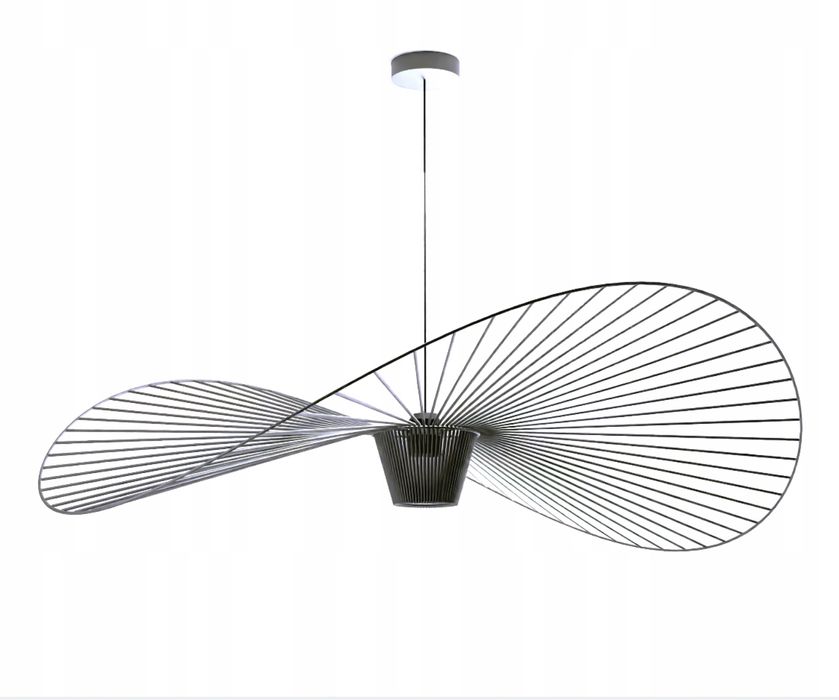 Lampa jak Vertigo 120 cm duża srednica czarna