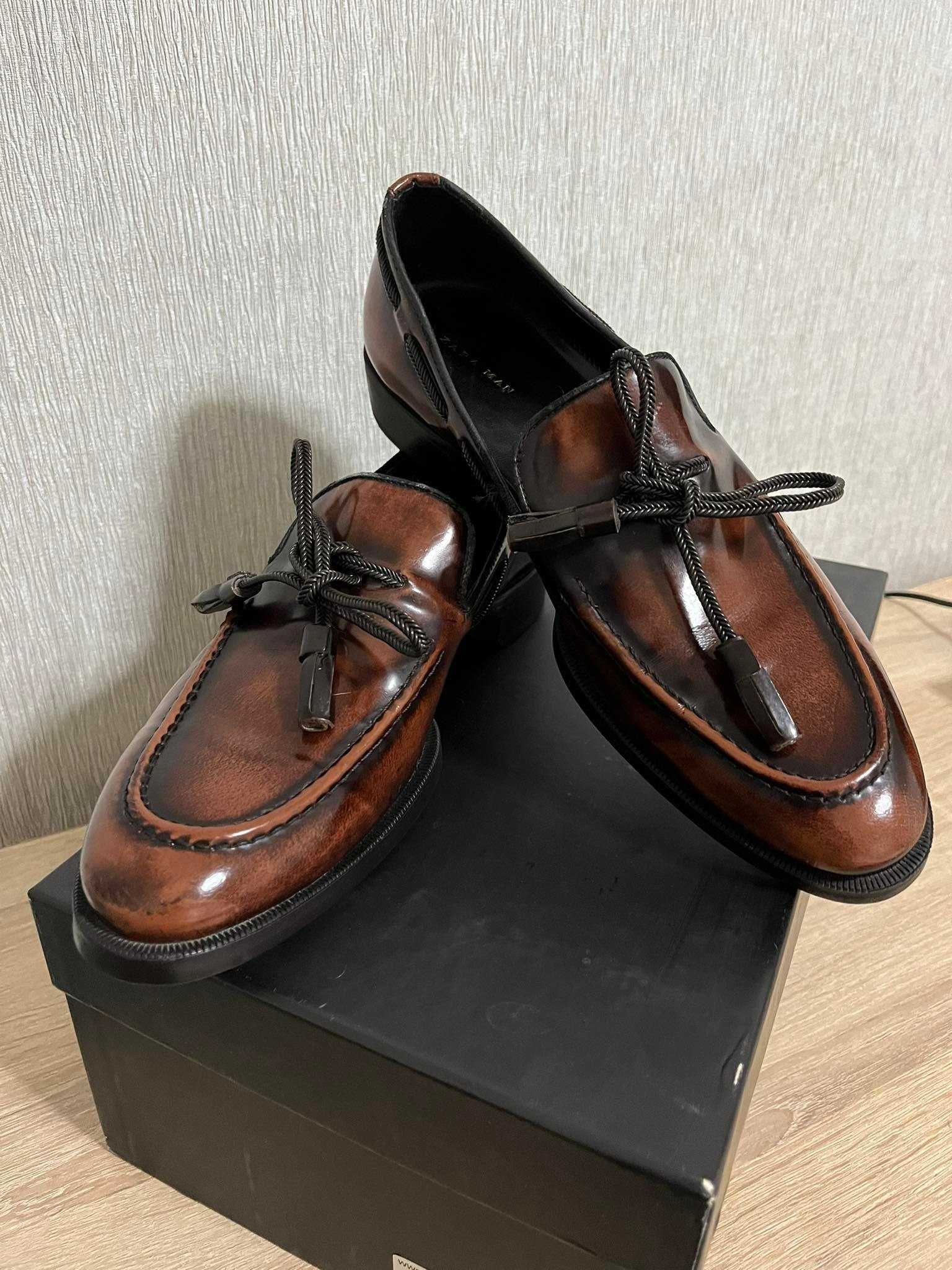 Мужские  туфли лоферы Zara Man