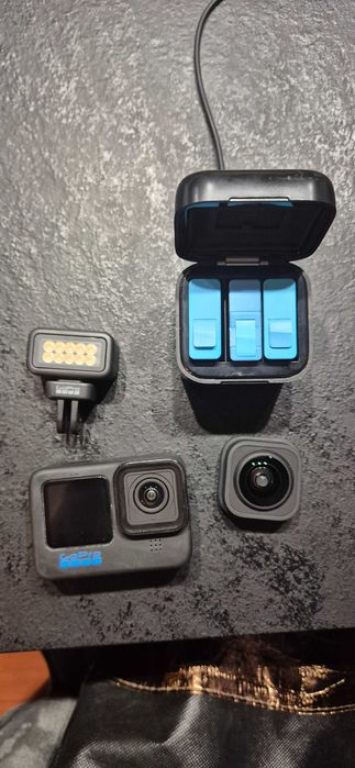 GoPro 10 Black:Zestaw Totalny.Max Lens Mod + Light Mod + Masa Dodatków