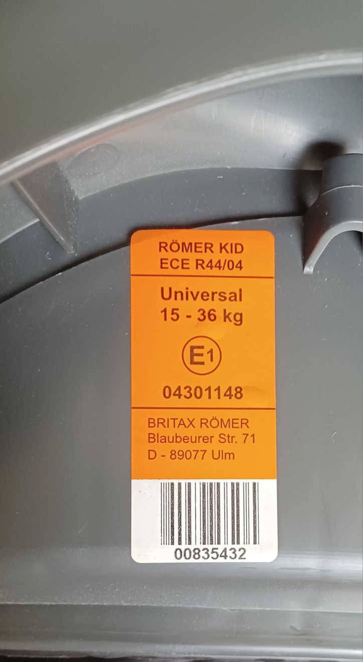 Fotelik Britax Romer Kid 15-36kg