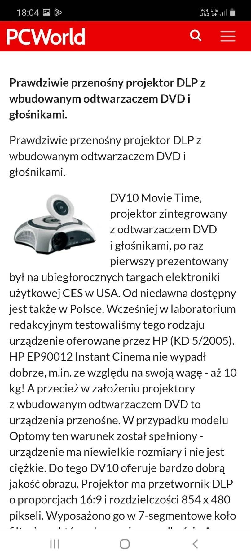 Sprzedam projektor sprawny