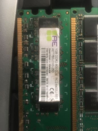 Оперативная память DDR 400 - 512Mb, DDR2 800-1gb