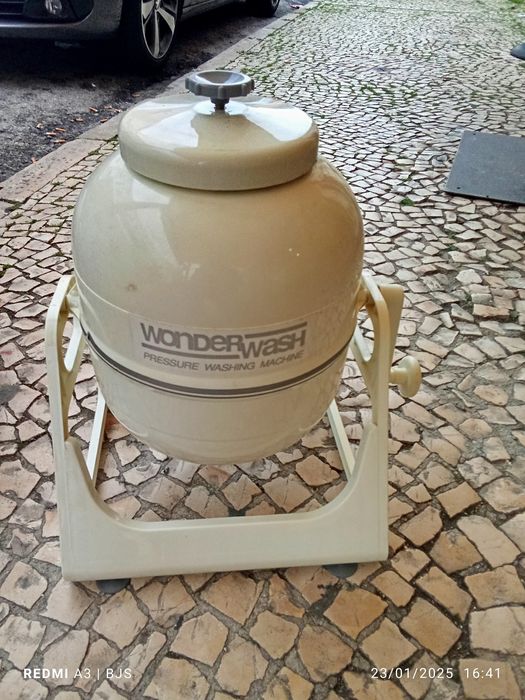 Máquina de lavar roupa manual para campismo