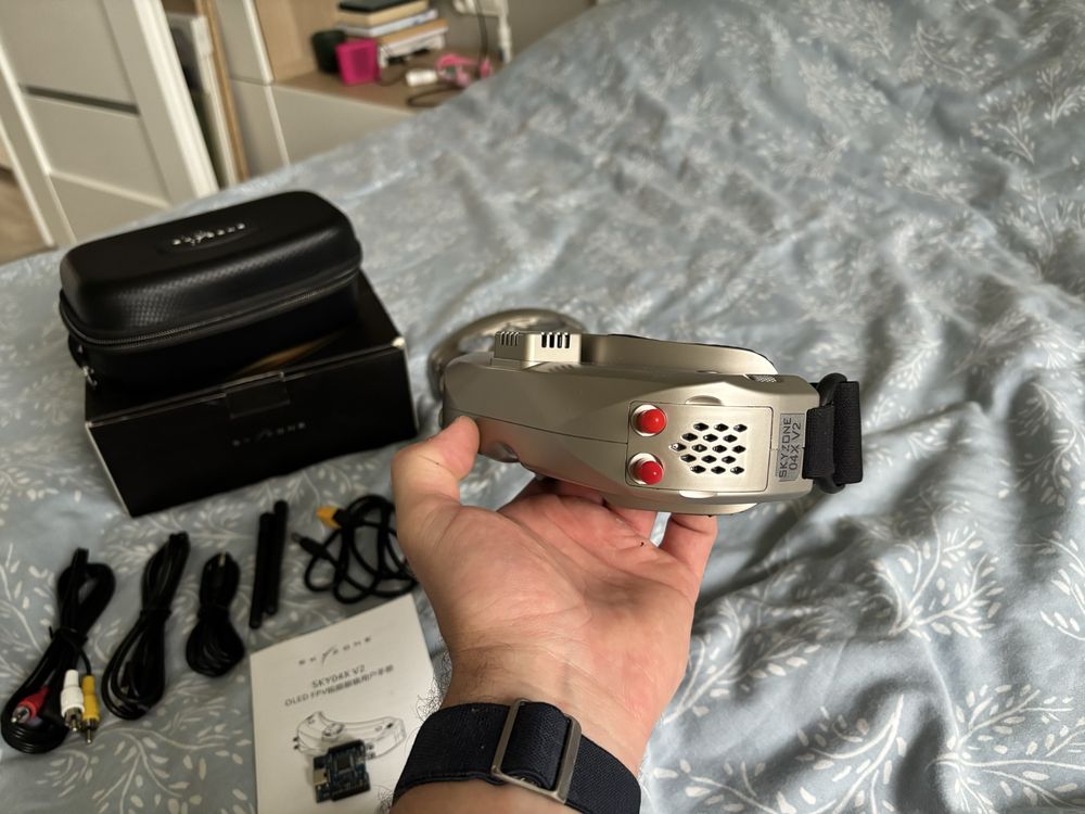 Gogle FPV Skyzone 04X V2 + Skyzone Steadyview+ELRS Backpack