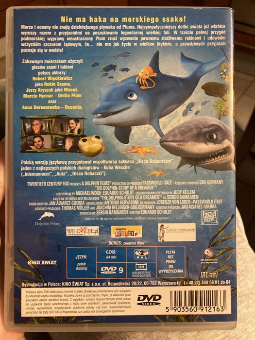 Plyta DVD delfin plum film bajka