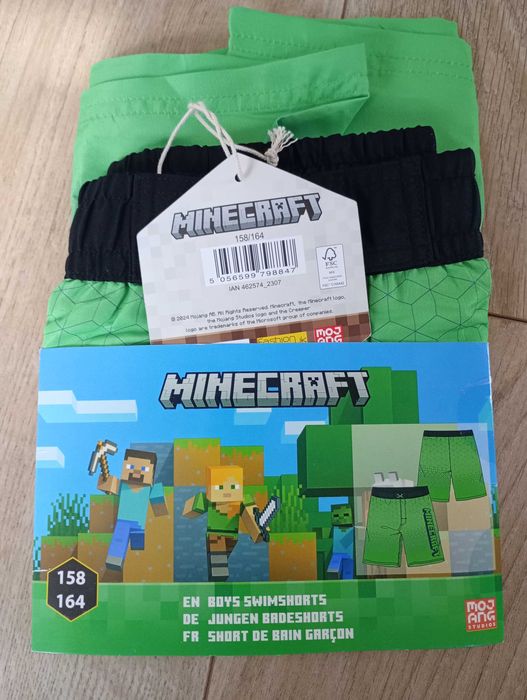 Dziecięce kąpielówki Minecraft rozmiar 158\164