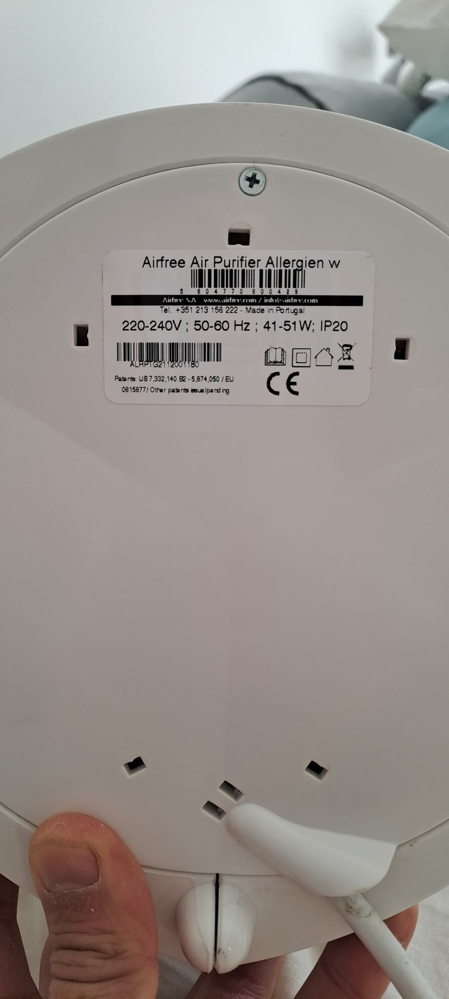 Purificador de Ar AIRFREE Allergien (24 m2)
Purificador de Ar AIRFREE