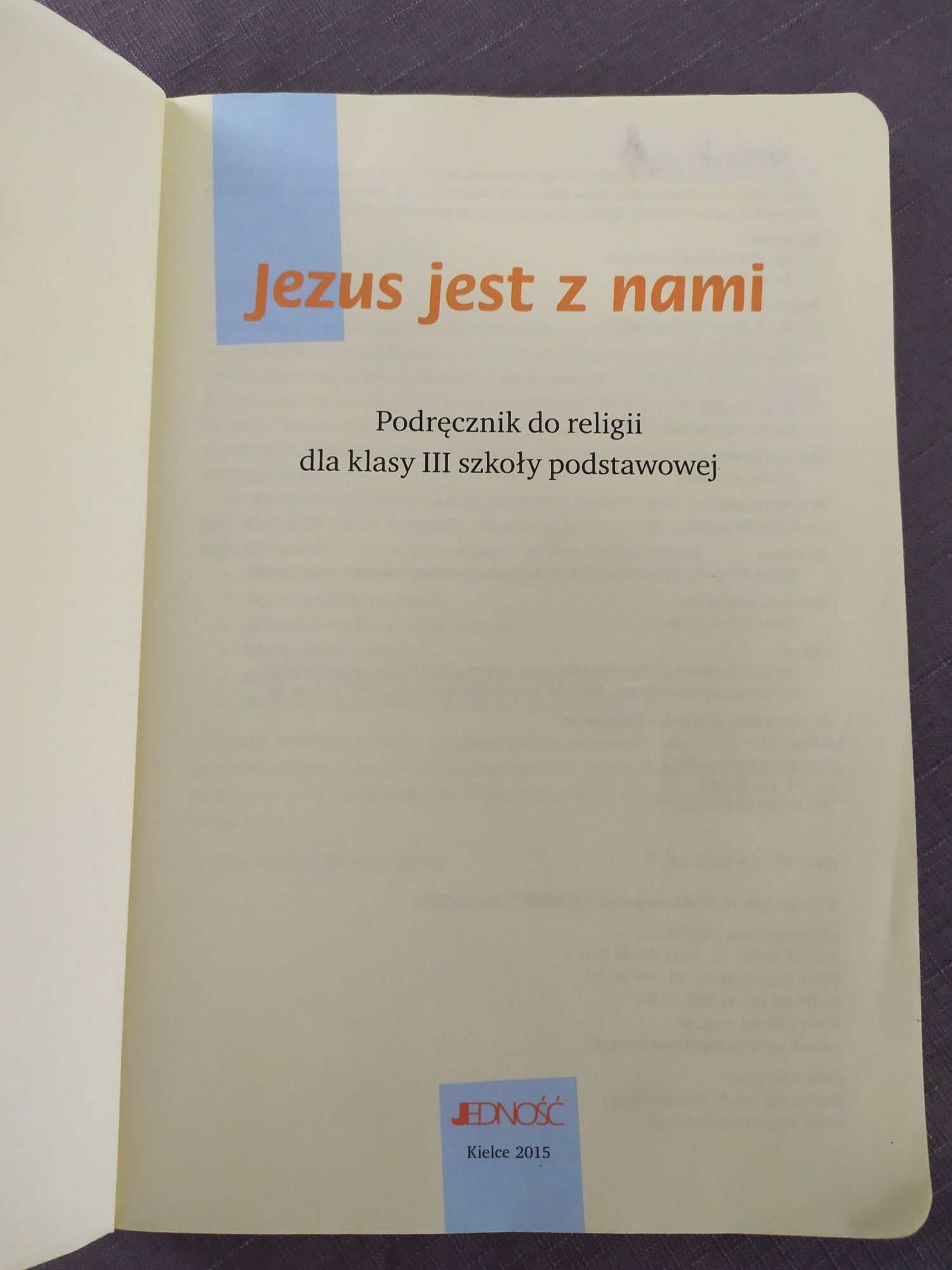 Podręcznik do religii "Jezus jest z nami" klasa 3