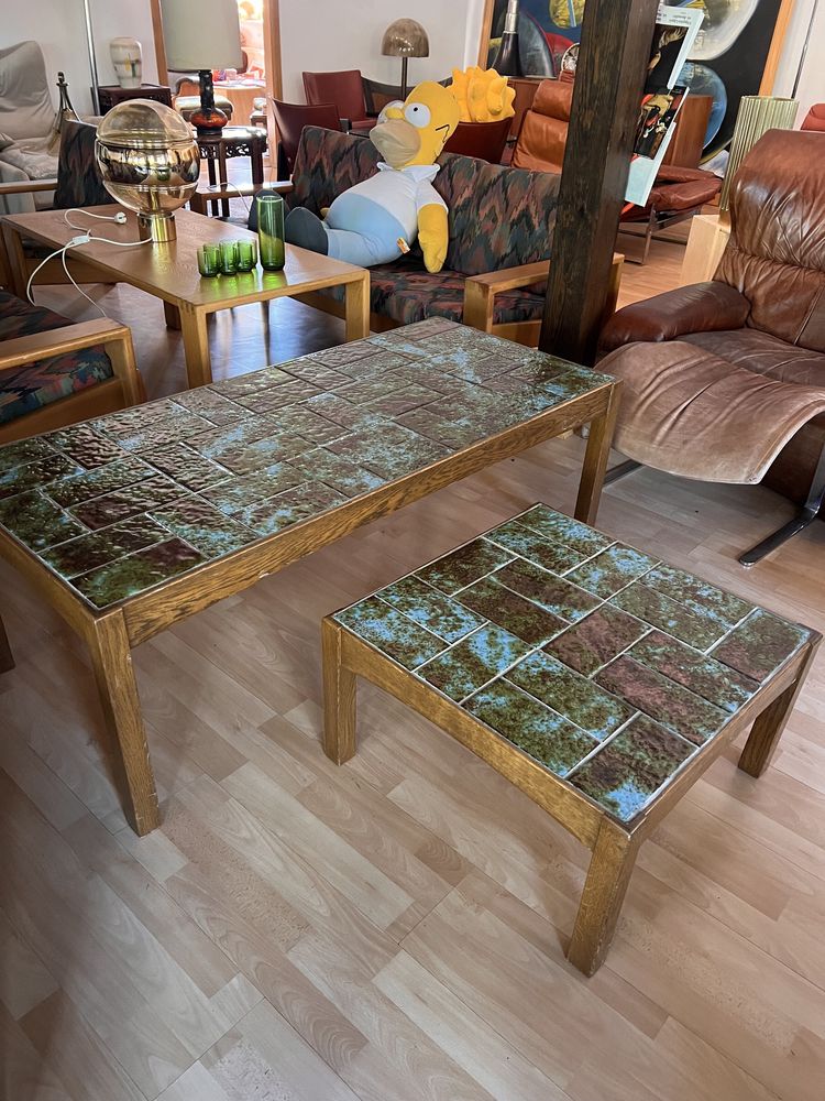 Mid century modern para stolików kawowych Jean Linard