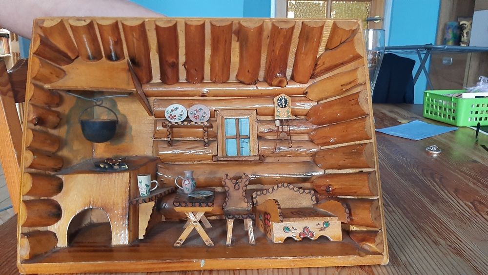 Domek 3D na ścianę, góralska chatka