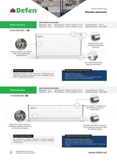 Ogrodzenie Tymczasowe/Budowlane/Barierki/Bramy