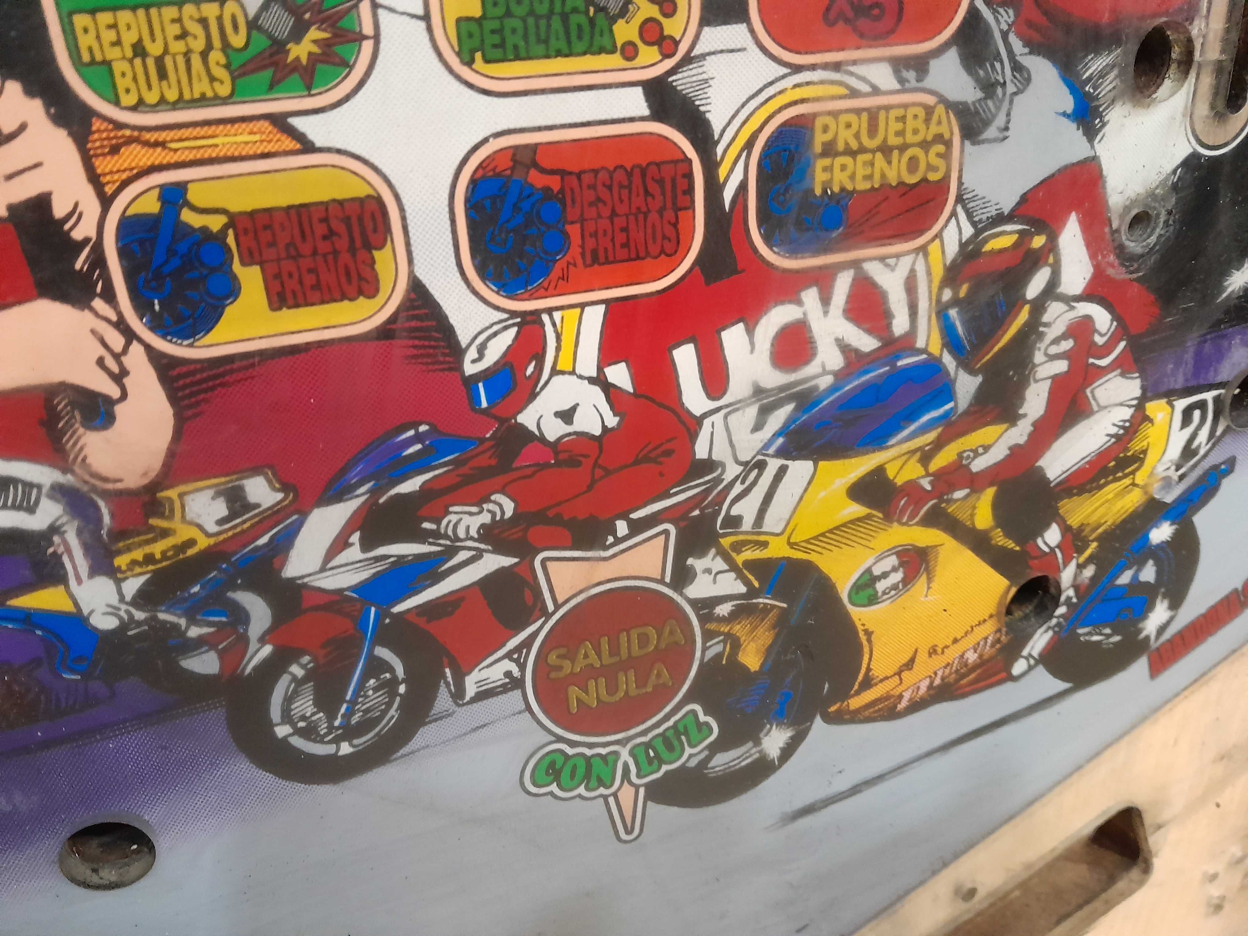 Playfield de máquina Pinball / Flipper para decoração - MOTAS