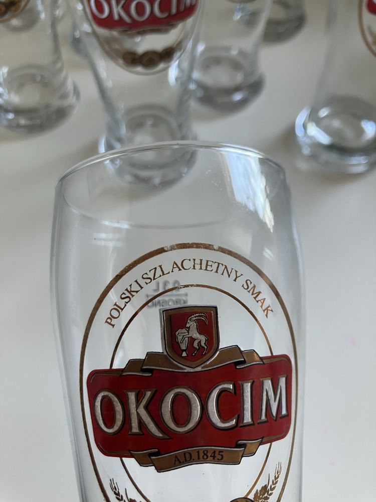 Szklanka/szklanki kufel/kufle do piwa okocim 0,3l 10szt +gratis