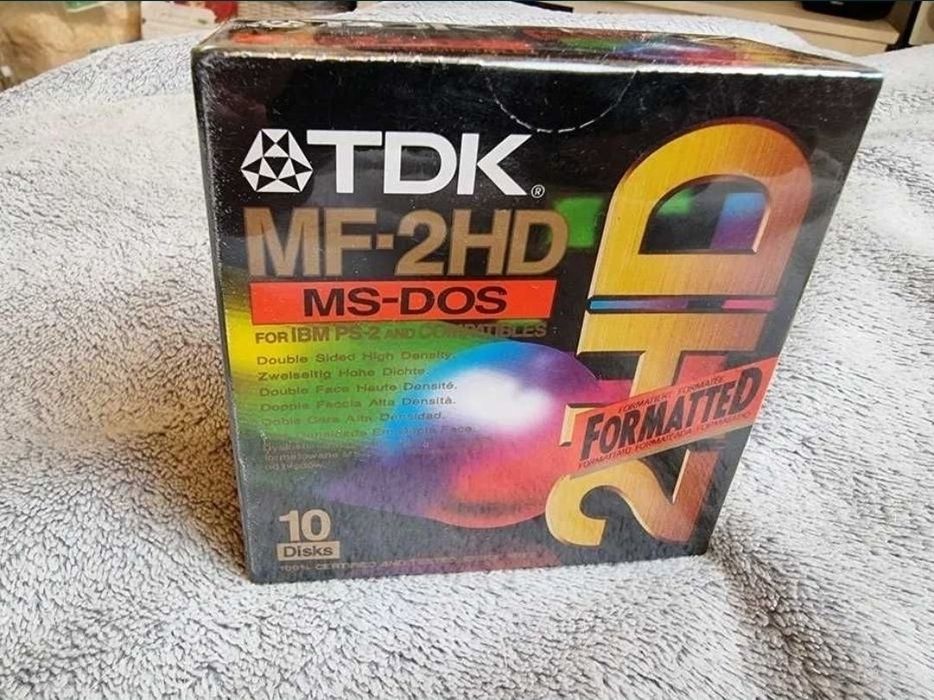 Dyskietki  10 szt TDK MF-2HD nowe nieotwierane