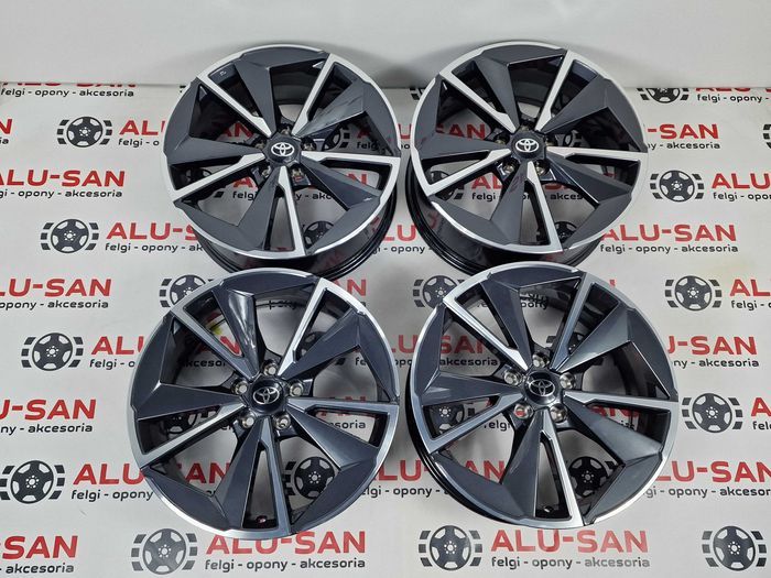 NOWE alufelgi TOYOTA 19" 5x114,3 Auris Yaris Cross CH-R RAV-4 - Grafit