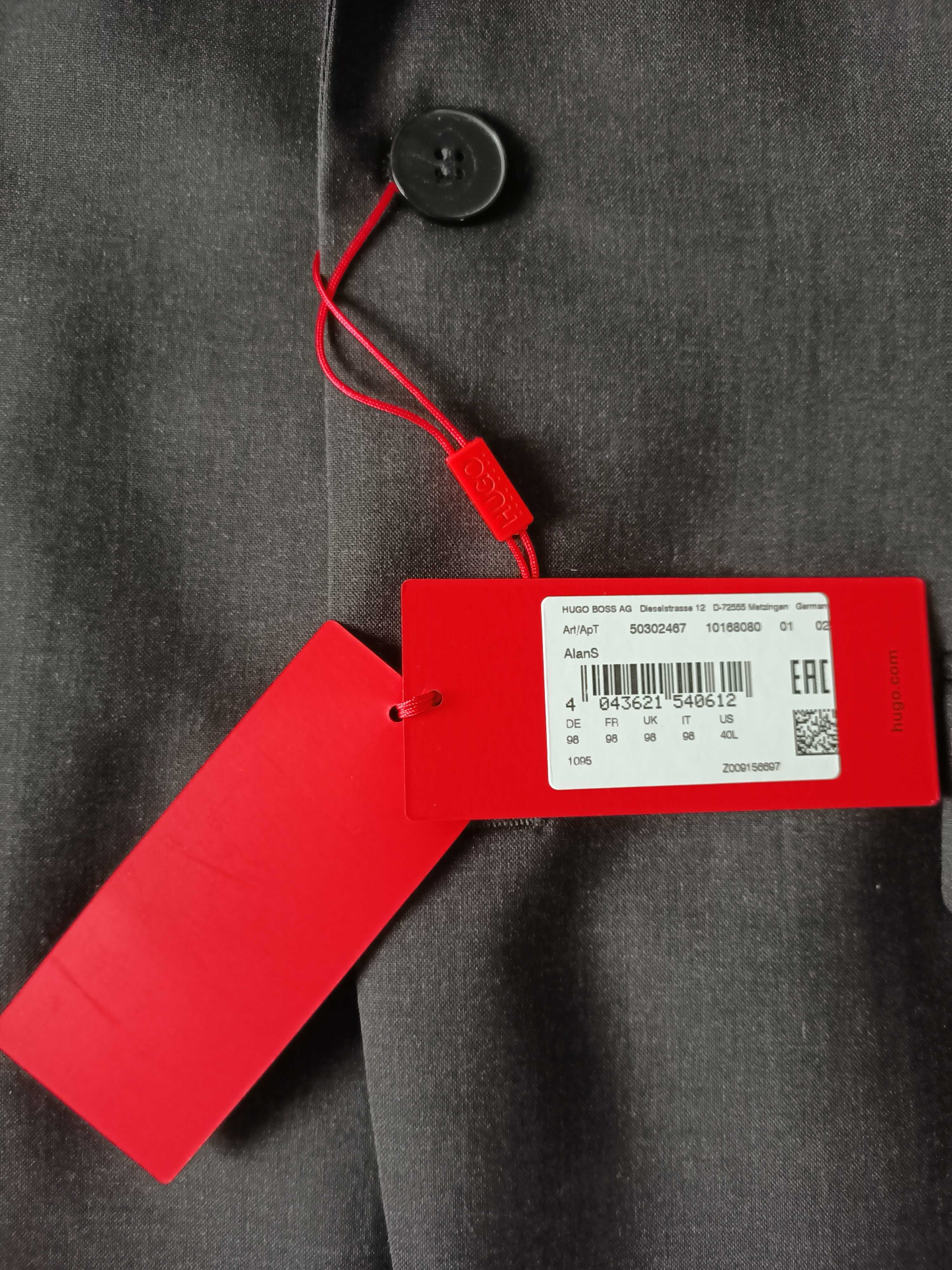 HUGO BOSS marynarka AlanS rozmiar 98 - Dark Grey