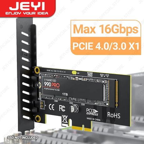 Adapter dysku SSD M.2 NVMe na PCI-e 4,0/3,0 x1