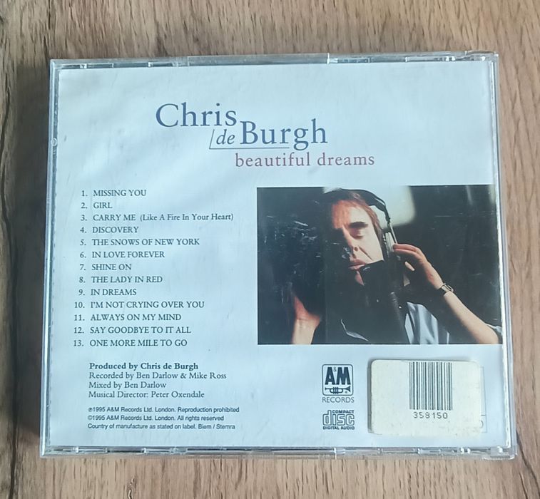Płyta CD Chris de Burgh Beautiful dreams z 1995