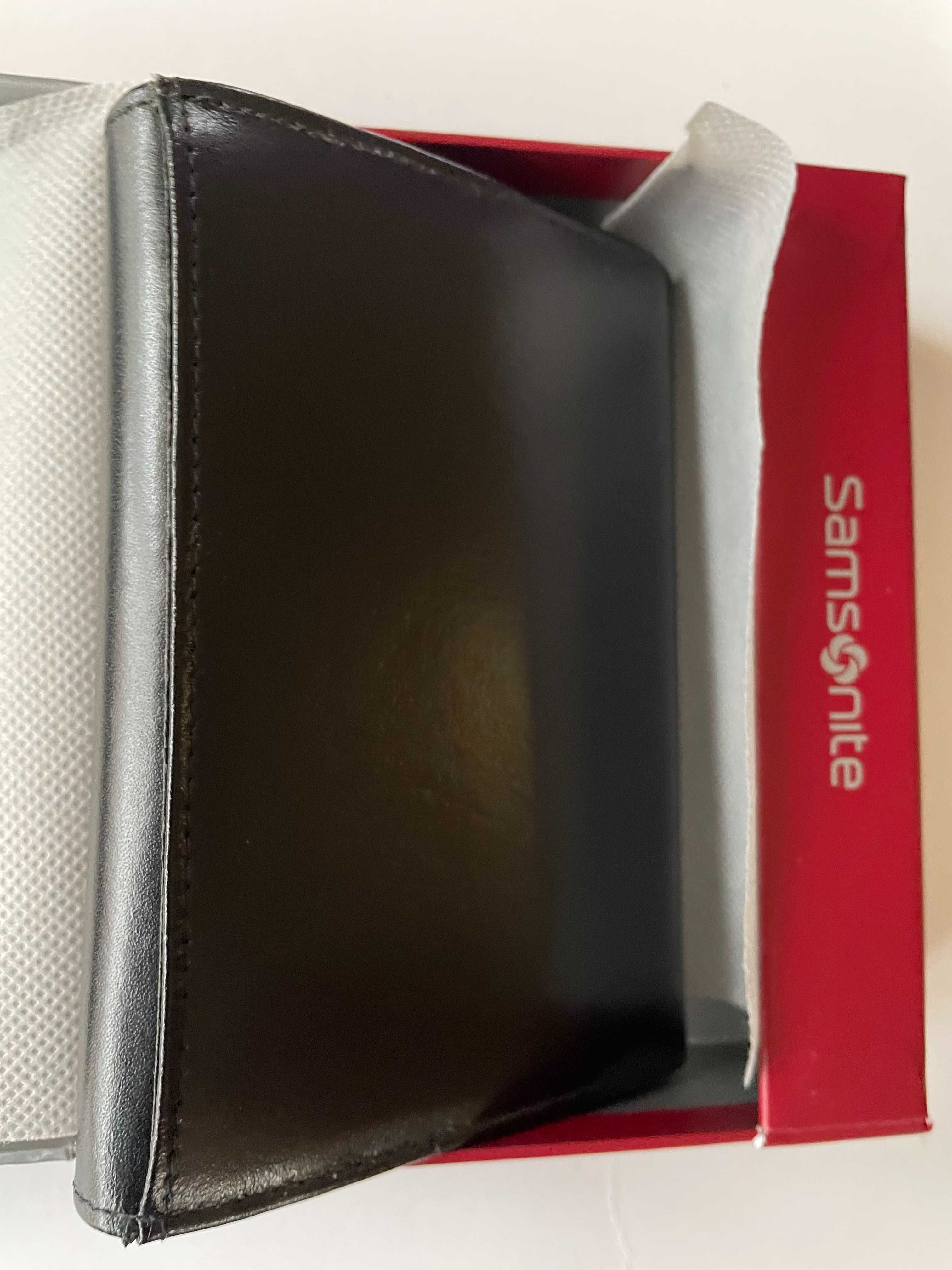 Гаманець шкіряний жіночий чорний Samsonite