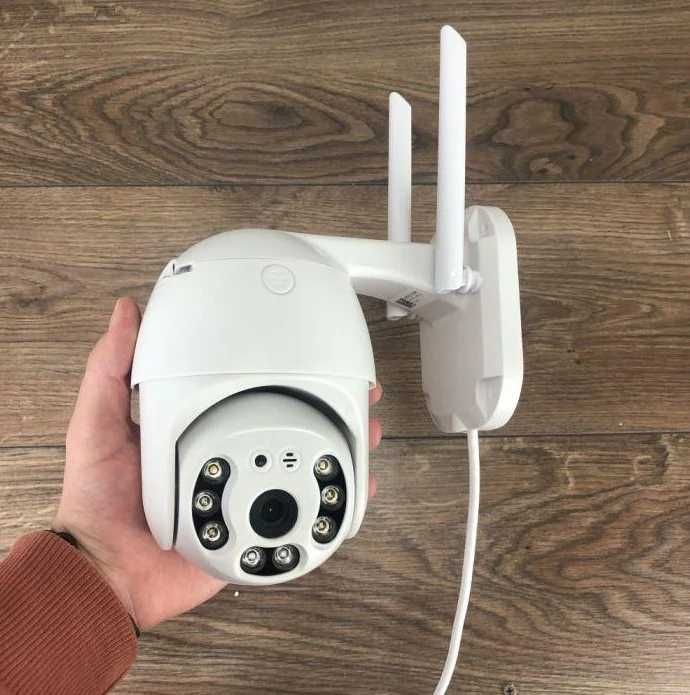 Камера видеонаблюдения Wi-fi поворотная, уличная IP-камера 3мп