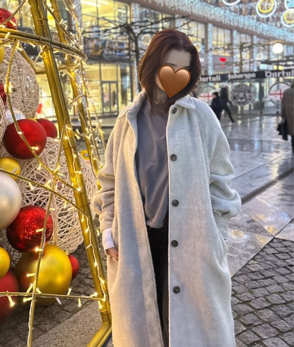 пальто довге h&m