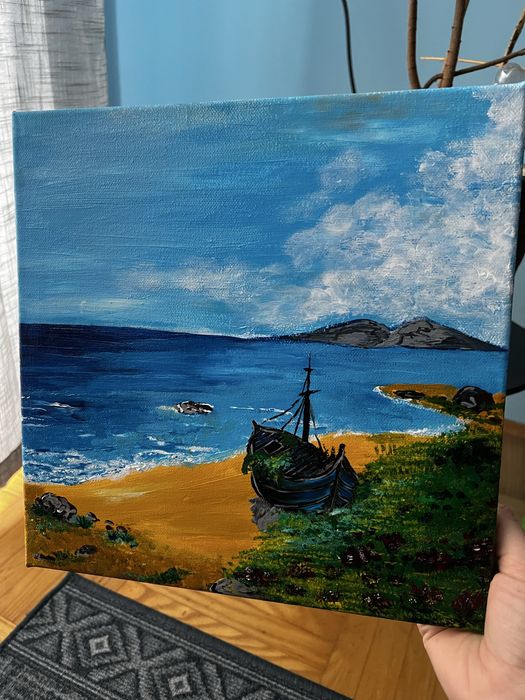 Recznie malowany obraz na plotnie