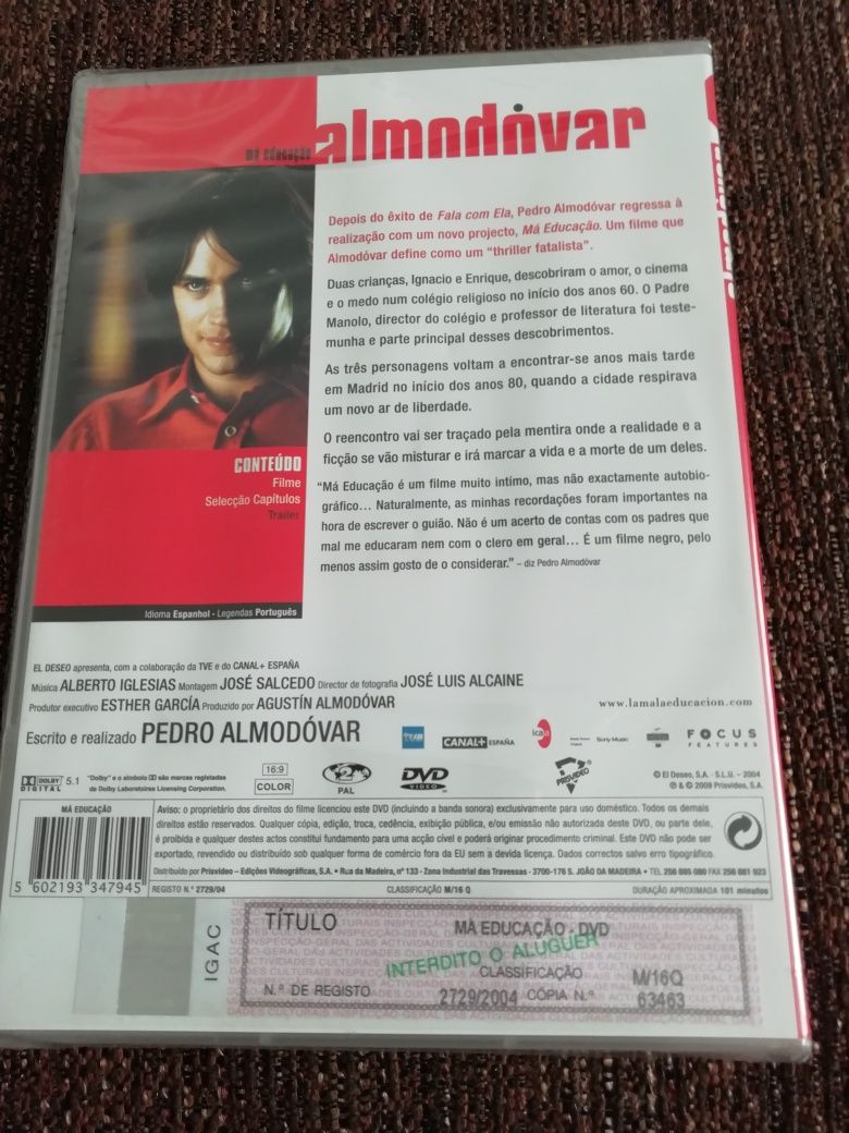 DVDs novos de Pedro Almodôvar