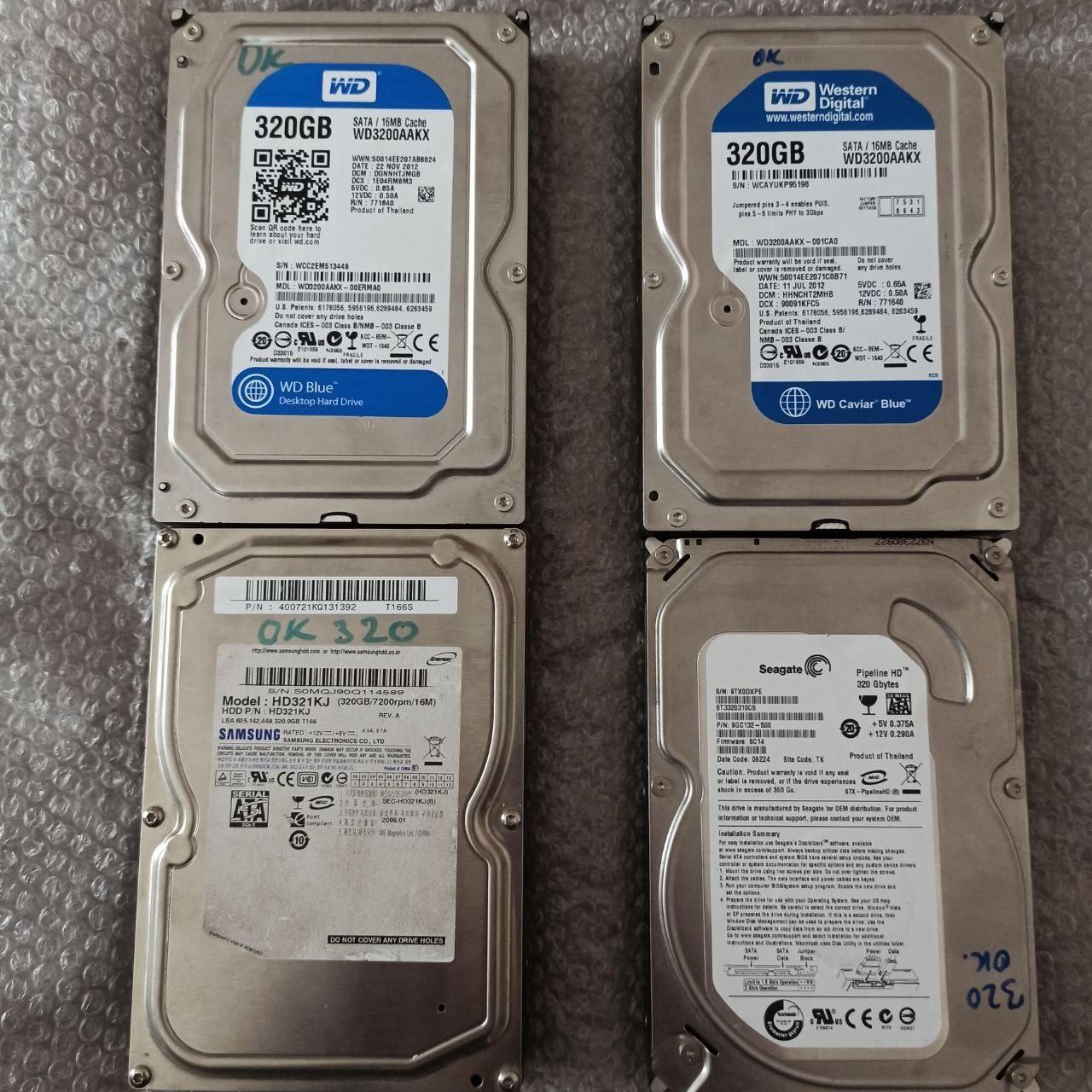 Жосткий диск 320 Gb размер 3,5 для ПК, регистраторов, и тд