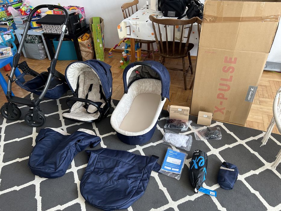 Wózek X-lander X- puls 3 w 1 plus nosidełko