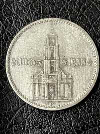 2 марки 1934 г. Кирха с датой