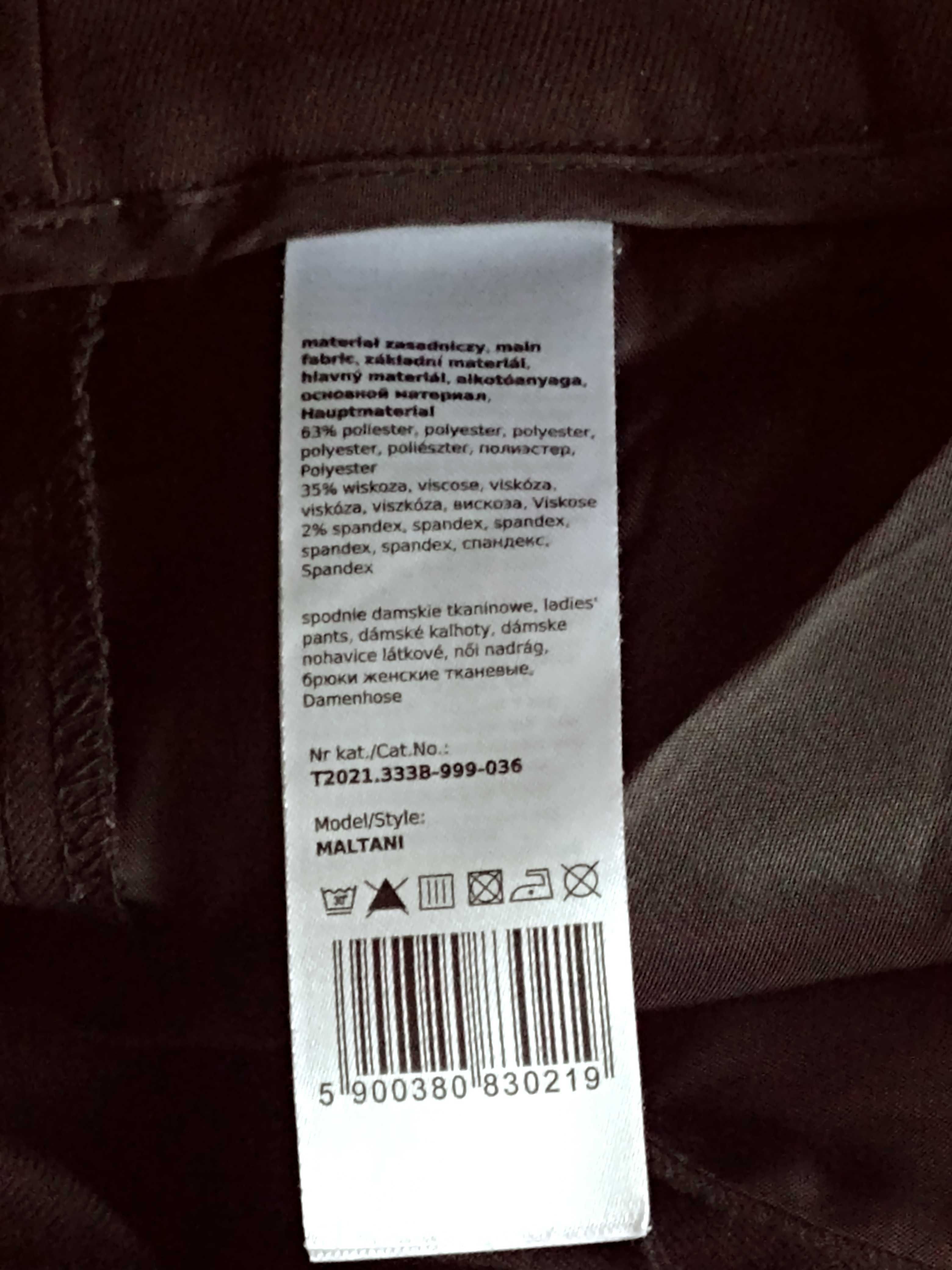 Spodnie materiałowe klasyczne rozmiar 36 czarne  Tatuum