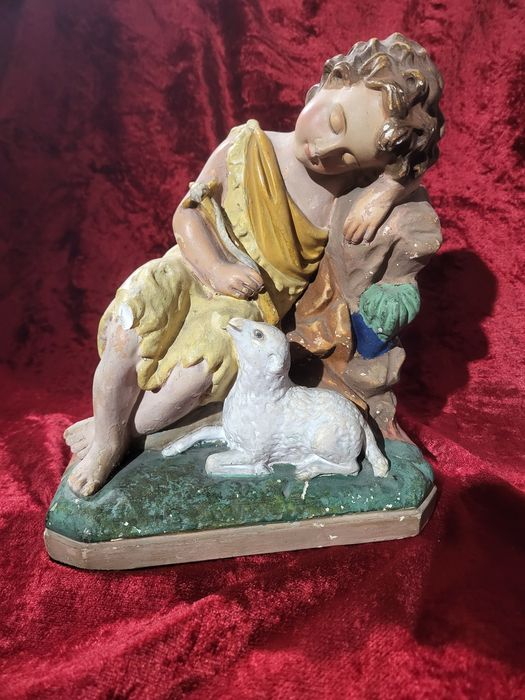 Święty Jan Chrzciciel stara figurka