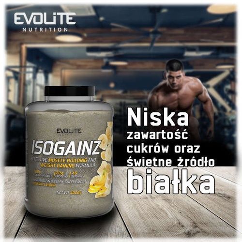 Evolite ISOGainz 4000g Gainer Odżywka Na Mase Węglowodany straciatella