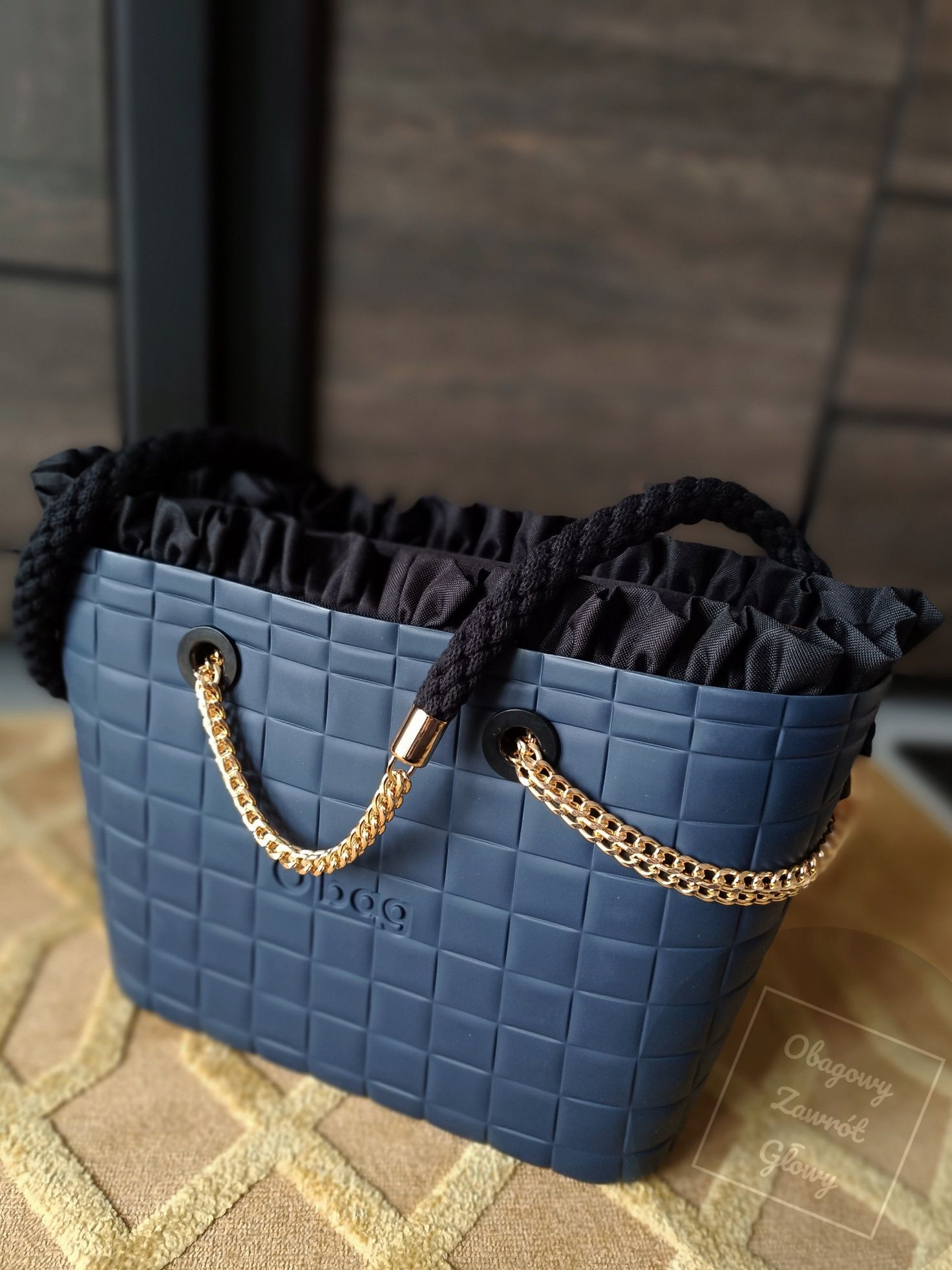 Nowa torebka obag Urban mini kafelek navy blu