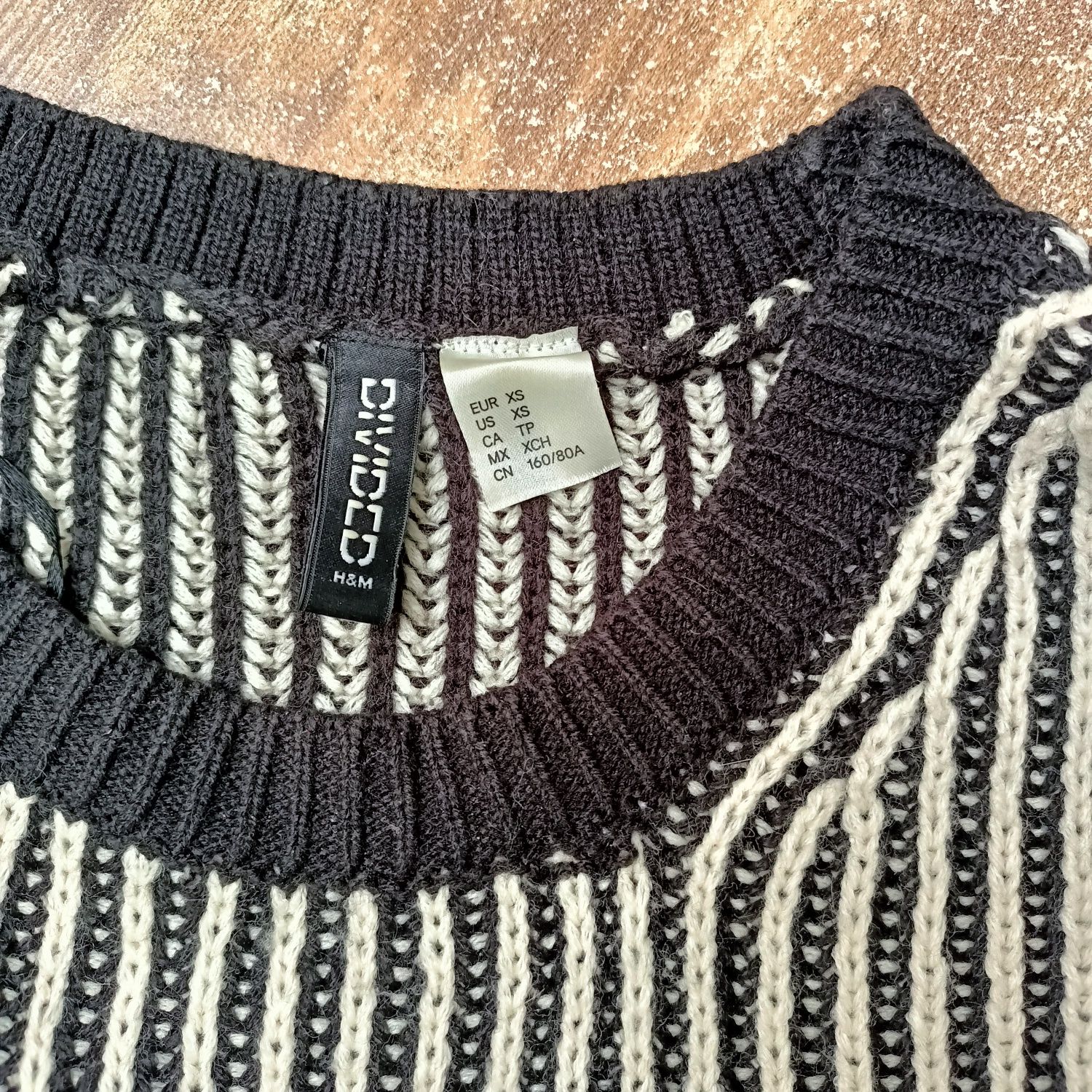 Sweter w paski Divided Boho Hippie